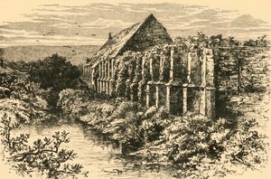 納屋の遺跡、アボッツベリー修道院、1898年。 作： Unbekannt