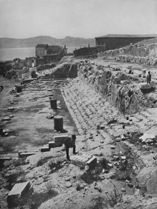 エレウシスの謎の大神殿の遺跡、1913年 作： Unbekannt