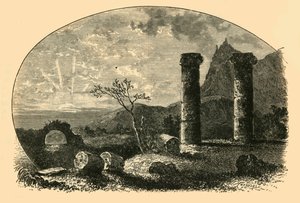 サーディスのシベレ神殿の遺跡、1890年。 作： Unbekannt