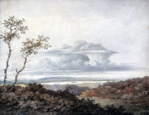 田園風景と雲の習作 ルーク・ハワード作 1849年3月