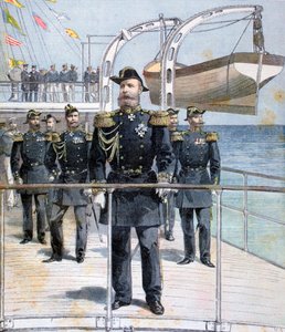 巡洋艦ニコラス1世、1893年にロシアのアヴェラン提督