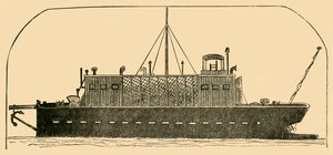 ロシアの囚人船、1881年。 作： Unbekannt