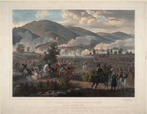 1813年8月29日、1813年頃のクルムの戦いでのロシアのライフガード連隊 作： Unbekannt