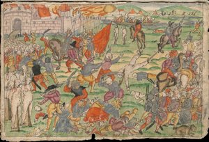 1577年7月および8月のリヴォニアのロシア残虐行為。NachricによるJohann Jakob Wicksコレクションから 作： Unbekannt
