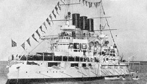 ロシア戦艦レトビザン、日露戦争、1904年から5月 作： Unbekannt