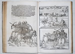 ロシアの戦士。ジークムントフォンヘルバーシュタインがロシアを旅するFrom：Rerum Moscoviticarum commentarii ..、1571