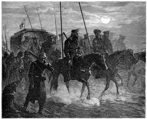 ロシアの負傷者、プレヴナを去る、ロシア-トルコ戦争、1877-1878、1900