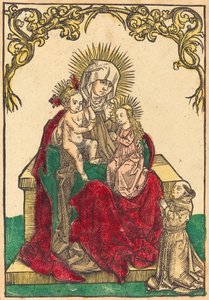 聖アン、マドンナと子供、そしてフランシスコ修道士、c。 1500。 作： Unbekannt