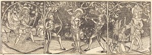 Saints Christopher、Sebastian、および Roche、c。 1495年。 作： Unbekannt