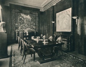 ホテルダンコレクターのダイニングルーム、1925年。 作： Unbekannt