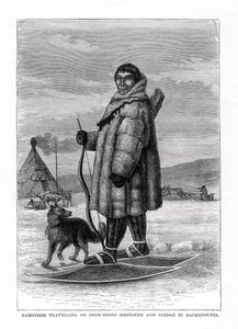 サモエデ旅行、スノーシュー、ロシア、1877 作： Unbekannt
