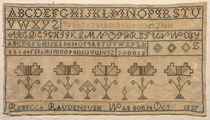 サンプラー、1837年。 作： Unbekannt