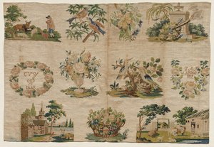 サンプラーフラグメント、1819年。 作： Unbekannt