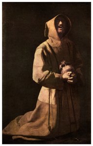 神聖さ：瞑想における聖フランシス、1635-1639 1956 作： Unbekannt
