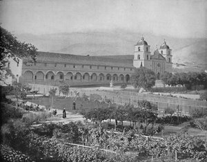 サンタバーバラミッション、カリフォルニア、c1897。 作： Unbekannt