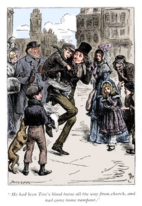チャールズディケンズのクリスマスキャロルのシーン（1843年） 作： Unbekannt
