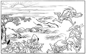 悪魔軍団の夜行性の旅のシーン、15世紀1886 作： Unbekannt