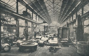 ボイラーショップのシーン、c1917