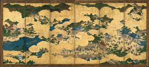 京都とその周辺の風景、1690年頃 作： Unbekannt