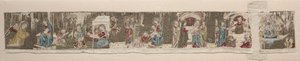1330年代または1340年代に刺繍された祭壇の正面からの、聖母の生涯のシーン。 作： Unbekannt