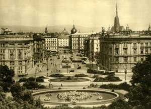 シュヴァルツェンベルク広場、オーストリア、ウィーン、c1935。 作： Unbekannt