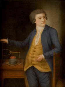 電気器具を持つ科学者、1780年代 作： Unbekannt
