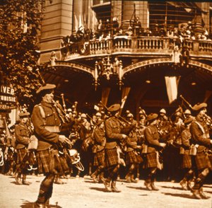 スコットランドの兵士、1919年7月14日