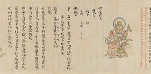 収集された図像図像図蔵書の巻物 9: 十天王、13 世紀。