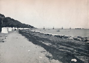 シービュー-海水浴場と吊り桟橋、1895