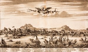 カンディア包囲中の海戦出典：戦争のシーン、1675年。 作： Unbekannt