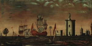 Seascape Fantasy、1770-1800。 作： Unbekannt