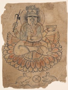 坐像四天王ガネーシャ 1775年頃 作： Unbekannt