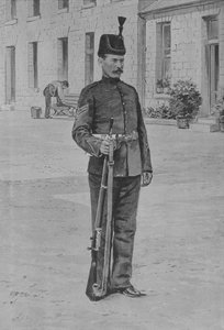 軍曹、キングスロイヤルライフル軍団、c1880 作： Unbekannt
