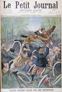 自転車による重大事故、パリ、1900 作： Unbekannt