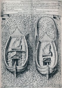 17世紀の消防船、c1660 作： Unbekannt