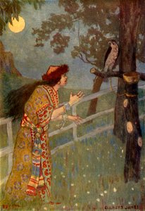 「彼女はポールのハイイロハヤブサの首を絞めた」、1917 年。 作： Unbekannt