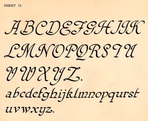 シート11、アルファベットのポートフォリオから、1929 作： Unbekannt