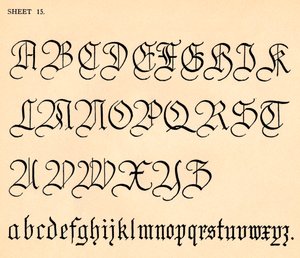 シート15、アルファベットのポートフォリオ、1929 作： Unbekannt