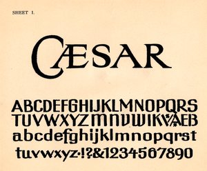 シート1、アルファベットのポートフォリオ、1929 作： Unbekannt