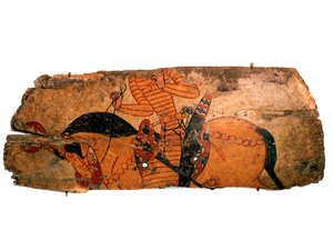騎士のディテール付きシールド、7世紀末、8世紀初頭。