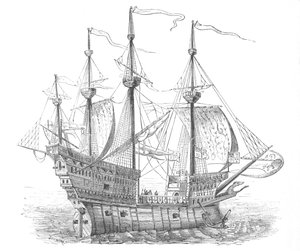 ヘンリー8世の船、c1880 作： Unbekannt
