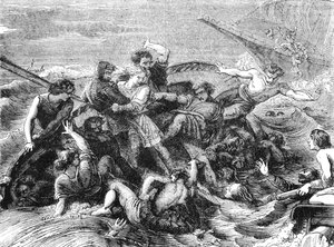 ウィリアム王子の沈没船、ヘンリー1世の息子、1120年、19世紀 作： Unbekannt