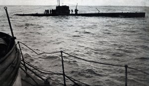 共和国軍潜水艦B6の難破（1936年8月）（モノクロ写真