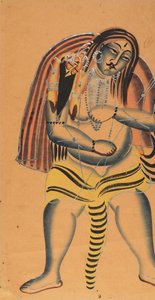 サティの死体を運ぶシヴァ、1865年から75年頃。 作： Unbekannt