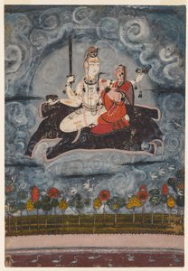 Gajasuras Hideのシヴァとデヴィ、c。 1675-1680。 作： Unbekannt