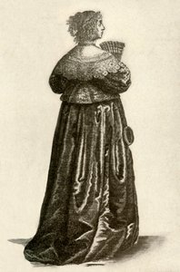 イギリスの紳士のドレスを示します、1640、1937。 作： Unbekannt