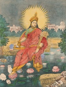 シュリ シュリ ラクシュミ 1880年。 作： Unbekannt
