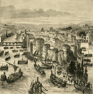 ノースマンによるパリの包囲、845、1890。 作： Unbekannt