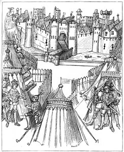 ルーアンの包囲、1418〜1419年、1893年 作： Unbekannt