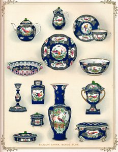 シリコンチャイナ、スケールブルー、20世紀初頭。 1911